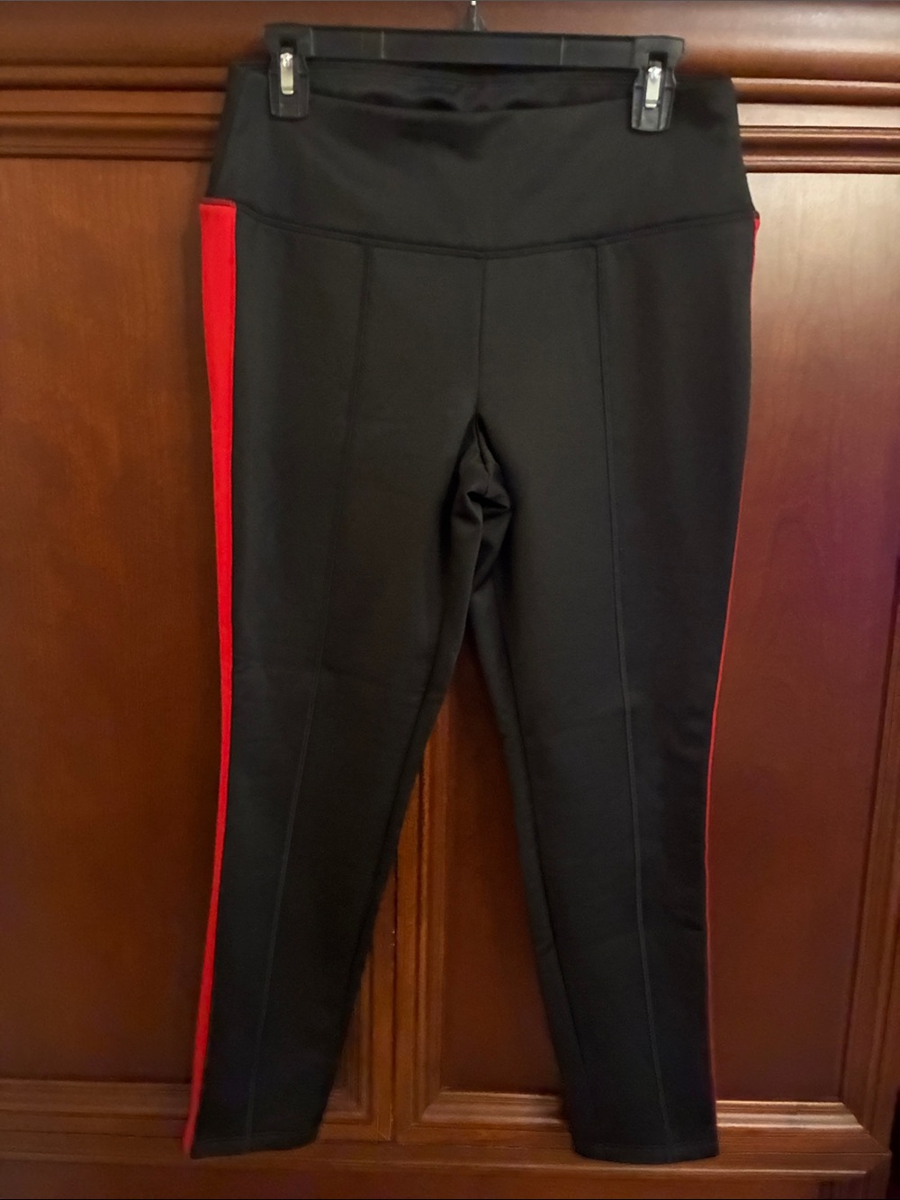 Black Leggings with Red Side Stripe Talbots - Women Pants & Jumpsuits